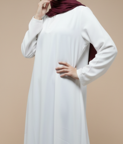 Essential White Inner Abaya
