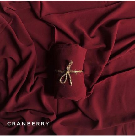 Heavy Chiffon Hijabs (Georgette) - Cranberry