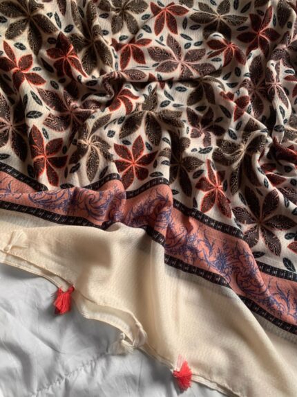 Printed Hijab Amber - Nude