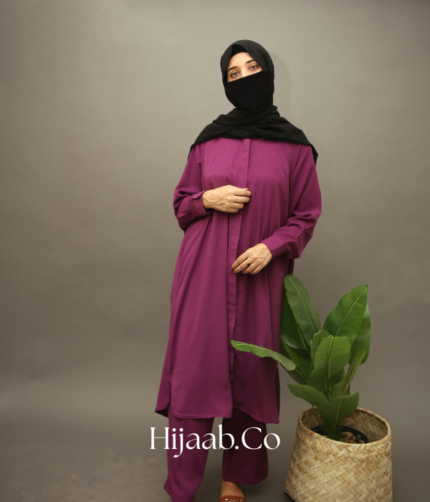 Modest Co-ord Set - Purple