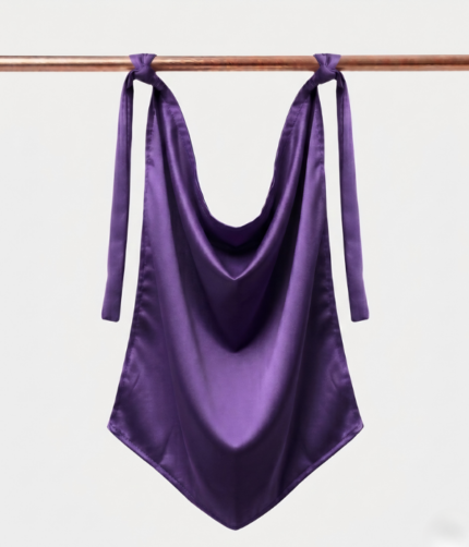 Tie-Back Niqab - Dark Purple