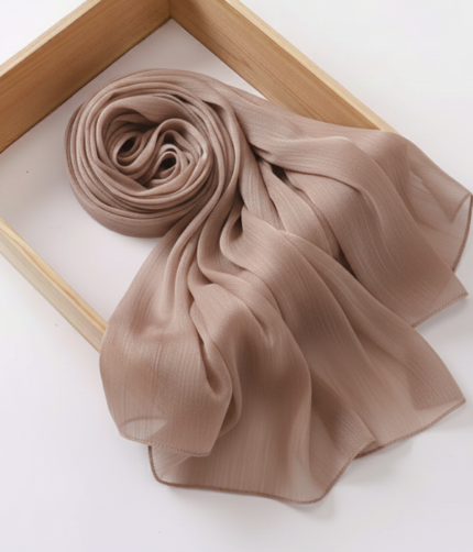 Organza Silk Hijab - Dune