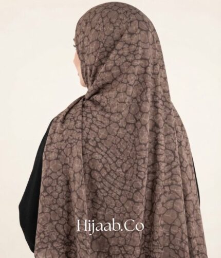 Printed Hijab - Crocodile Mosaic